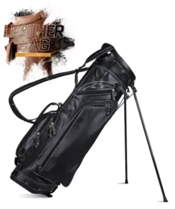 Sun Mountain Golf Sun Mountain Leather Stand Bag - Black/White