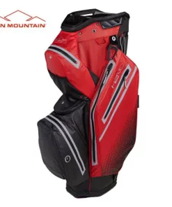 Sun Mountain Golf Sun Mountain 2023 H2NO Staff Cart Bag - Black/Red/Cadet
