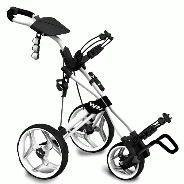 CLICGEAR ROVIC RV3J JUNIOR GOLF TROLLEY – WHITE 1 CLICGEAR ROVIC RV3J JUNIOR GOLF TROLLEY – WHITE