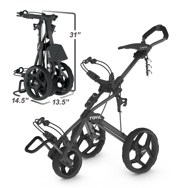 CLICGEAR ROVIC RV3J JUNIOR GOLF TROLLEY – WHITE 4 CLICGEAR ROVIC RV3J JUNIOR GOLF TROLLEY – WHITE - Image 4