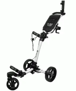 AXGLO TRI-360 V2 GOLF PUSH TROLLEY – WHITE / GREY +FREE £39.99 ACCESSORY PACK