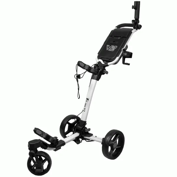 AXGLO TRI-360 V2 GOLF PUSH TROLLEY – WHITE / GREY +FREE £39.99 ACCESSORY PACK 1 AXGLO TRI-360 V2 GOLF PUSH TROLLEY – WHITE / GREY +FREE £39.99 ACCESSORY PACK