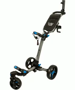 AXGLO TRI-360 V2 GOLF PUSH TROLLEY – GREY / BLUE +FREE £39.99 ACCESSORY PACK