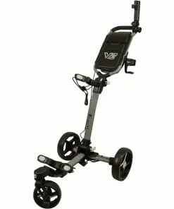 AXGLO TRI-360 V2 GOLF PUSH TROLLEY – GREY +FREE £39.99 ACCESSORY PACK