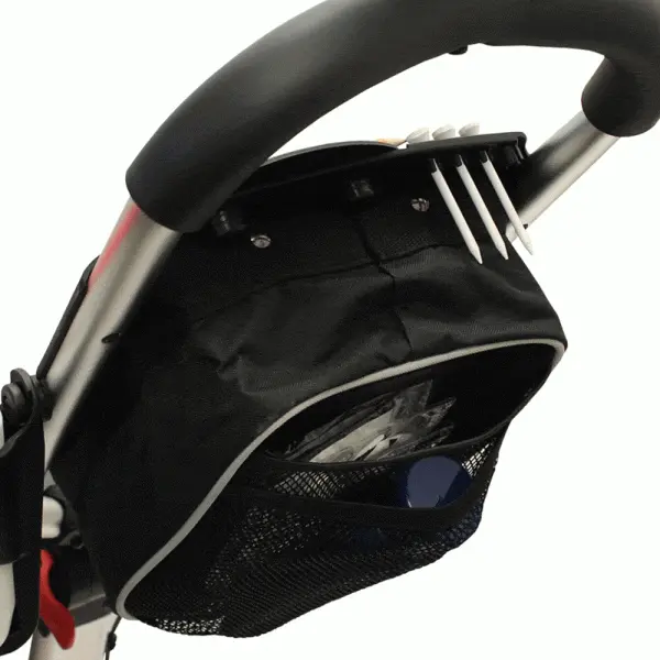 AXGLO TRILITE 3 WHEEL GOLF TROLLEY – WHITE / RED +FREE £39.99 ACCESSORY PACK 4 AXGLO TRILITE 3 WHEEL GOLF TROLLEY – WHITE / RED +FREE £39.99 ACCESSORY PACK - Image 4