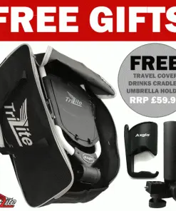 AXGLO TRILITE 3 WHEEL GOLF TROLLEY – BLACK / BLACK +FREE £39.99 ACCESSORY PACK -Golf Clubs Shop FREEAXGLO 9 600x600 1