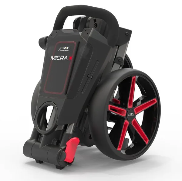 POWAKADDY MICRA GOLF PUSH TROLLEY – RED 1 POWAKADDY MICRA GOLF PUSH TROLLEY – RED