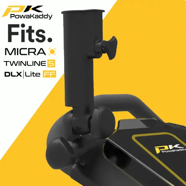POWAKADDY DLX LITE FF GOLF PUSH CART – GUN METAL / RED +FREE UMBRELLA HOLDER 7 POWAKADDY DLX LITE FF GOLF PUSH CART – GUN METAL / RED +FREE UMBRELLA HOLDER - Image 7