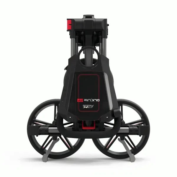 POWAKADDY DLX LITE FF GOLF PUSH CART – GUN METAL / RED +FREE UMBRELLA HOLDER 4 POWAKADDY DLX LITE FF GOLF PUSH CART – GUN METAL / RED +FREE UMBRELLA HOLDER - Image 4