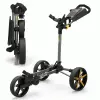 POWAKADDY DLX LITE FF GOLF PUSH CART – GUN METAL / YELLOW +FREE UMBRELLA HOLDER -Golf Clubs Shop PKFFYELLOW 600x600 1