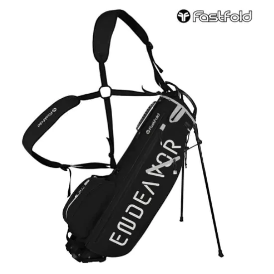 FastFold Endeavour 2 Golf Stand Bag - Black/Grey 1 FastFold Endeavour 2 Golf Stand Bag - Black/Grey
