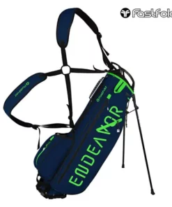 FastFold Endeavour 2 Golf Stand Bag - Navy/Green
