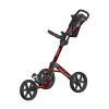 FastFold Mission 5.0 3 Wheel Golf Trolley - Burgundy/Black -Golf Clubs Shop ff mission 5 burgundy