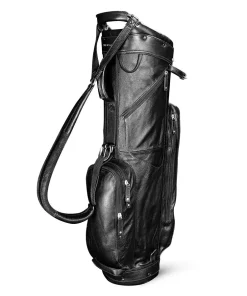 Sun Mountain Golf Sun Mountain Leather Cart Bag - Black