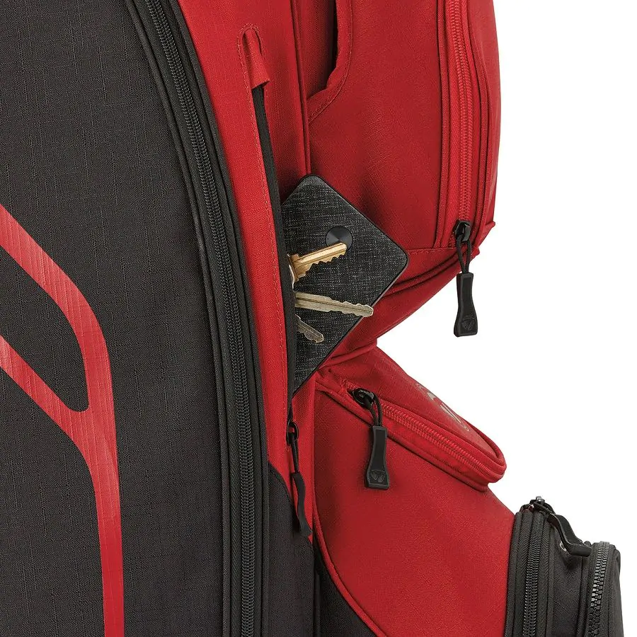 TaylorMade Golf Taylormade Cart Lite Golf Bag - Red/Black 3 TaylorMade Golf Taylormade Cart Lite Golf Bag - Red/Black - Image 3