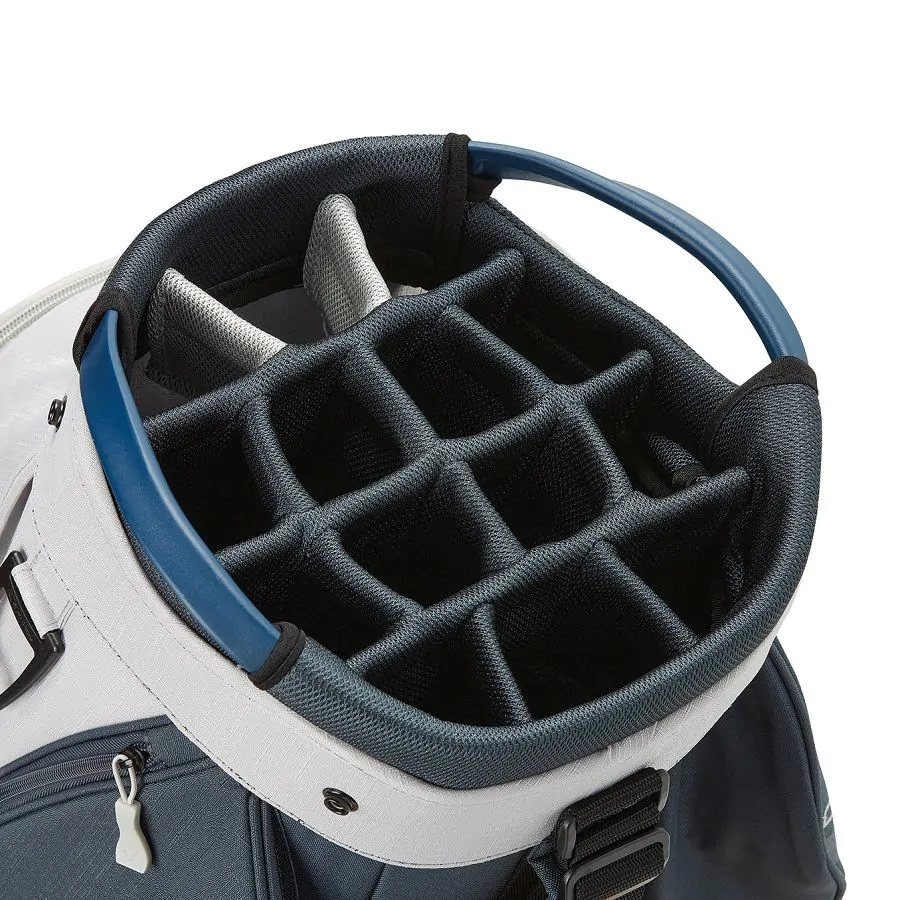 TaylorMade Golf Taylormade Cart Lite Golf Bag - Gray/Navy 2 TaylorMade Golf Taylormade Cart Lite Golf Bag - Gray/Navy - Image 2