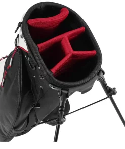 Nike Golf Nike Sport Lite Golf Bag - Platinum Tint/Black/Gym Red -Golf Clubs Shop nk sport bag platinum2