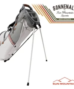 Sun Mountain Golf Sun Mountain 2023 Mid Stripe Stand Bag - White/Cadet/Brick -Golf Clubs Shop sm23 mstr wcb2