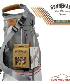 Sun Mountain Golf Sun Mountain 2023 Mid Stripe Stand Bag - White/Cadet/Brick -Golf Clubs Shop sm23 mstr wcb7