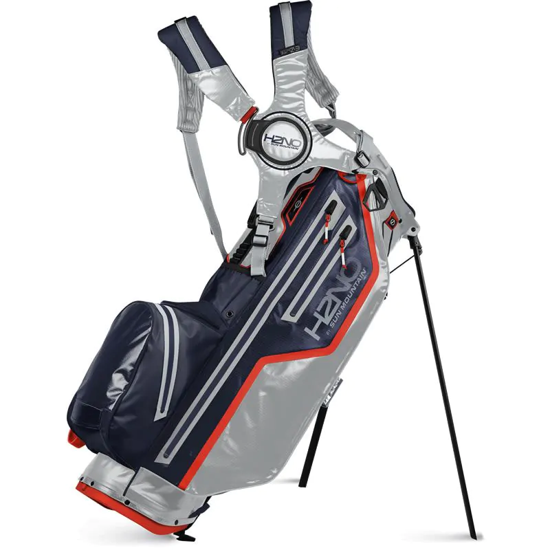 Sun Mountain Golf Sun Mountain 2022 H2NO 14 Way Stand Bag - Cadet/Navy/Inferno 1 Sun Mountain Golf Sun Mountain 2022 H2NO 14 Way Stand Bag - Cadet/Navy/Inferno