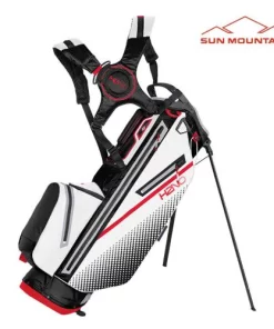 Sun Mountain Golf Sun Mountain 2023 H2NO 14 Way Stand Bag - Black/White/Red