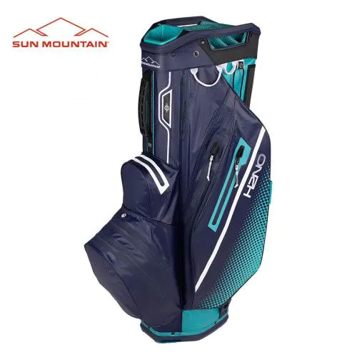 Sun Mountain Golf Sun Mountain 2023 H2NO Lite Cart Bag - Bermuda/Navy/White 1 Sun Mountain Golf Sun Mountain 2023 H2NO Lite Cart Bag - Bermuda/Navy/White