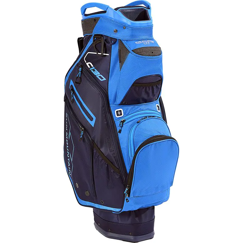 Sun Mountain Golf Sun Mountain 2022 C-130 Cart Bag - Navy/Cobalt 2 Sun Mountain Golf Sun Mountain 2022 C-130 Cart Bag - Navy/Cobalt - Image 2