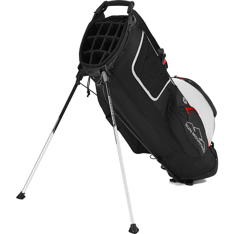 Sun Mountain Golf Sun Mountain 2022 Eco-Lite 14 Way Stand Bag - Black/White/Red 2 Sun Mountain Golf Sun Mountain 2022 Eco-Lite 14 Way Stand Bag - Black/White/Red - Image 2