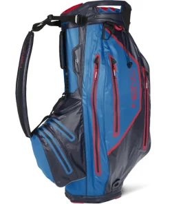 Sun Mountain Golf Sun Mountain 2022 H2NO Elite Waterproof Cart Bag - Navy/Cobalt/Red