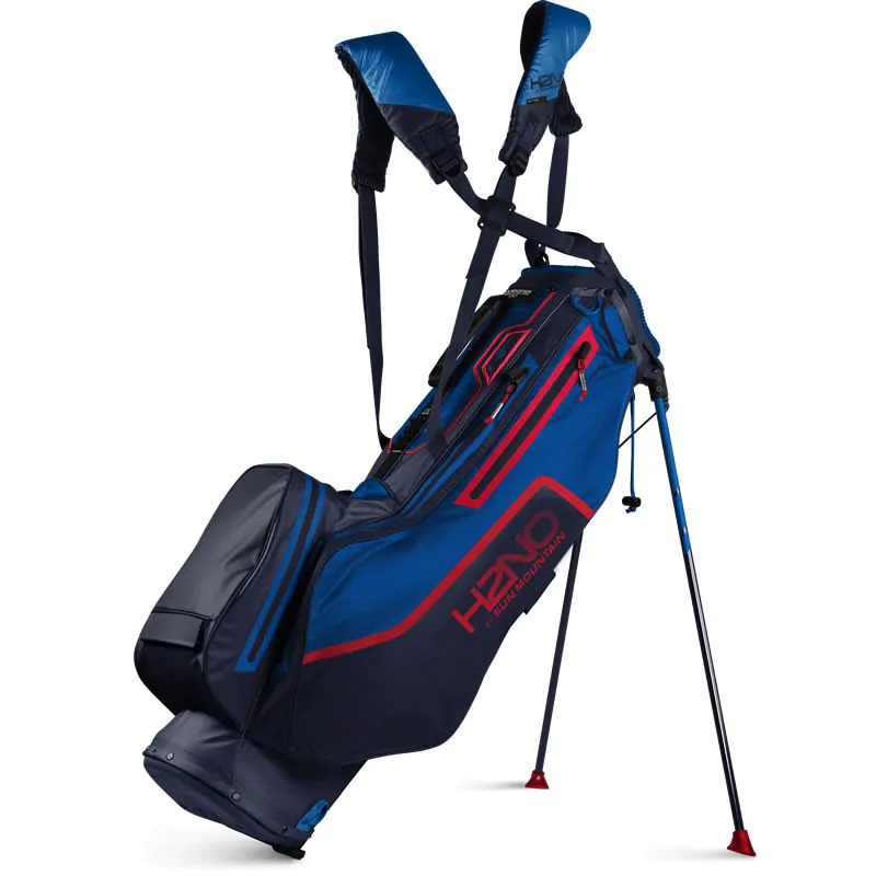 Sun Mountain Golf Sun Mountain 2022 H2NO Lite Speed Stand Bag - Navy/Cobalt/Red 2 Sun Mountain Golf Sun Mountain 2022 H2NO Lite Speed Stand Bag - Navy/Cobalt/Red - Image 2