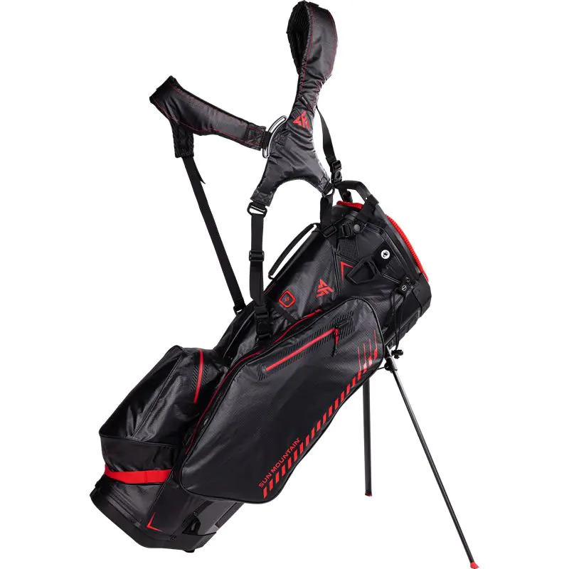 Sun Mountain Golf Sun Mountain 2022 H2NO SportFast Stand Bag - Black/Red 1 Sun Mountain Golf Sun Mountain 2022 H2NO SportFast Stand Bag - Black/Red