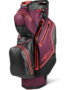 Sun Mountain Golf Sun Mountain 2022 H2NO Staff Waterproof Cart Bag - Black/Berry/Cove