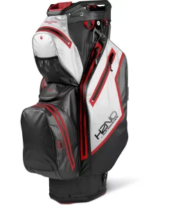 Sun Mountain Golf Sun Mountain 2022 H2NO Staff Waterproof Cart Bag - Black/White/Red