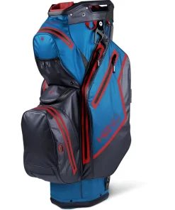 Sun Mountain Golf Sun Mountain 2022 H2NO Staff Waterproof Cart Bag - Cobalt/Navy/Red
