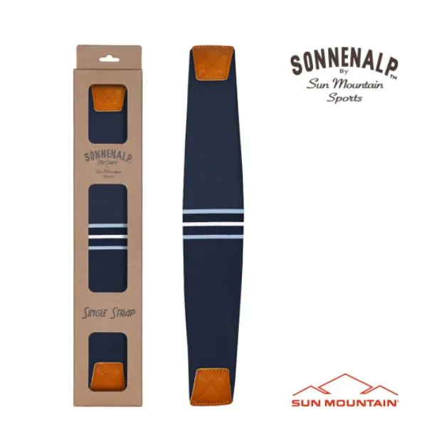 Sun Mountain Golf Sun Mountain 2023 Mid Stripe Strap - Navy/Frost 1 Sun Mountain Golf Sun Mountain 2023 Mid Stripe Strap - Navy/Frost