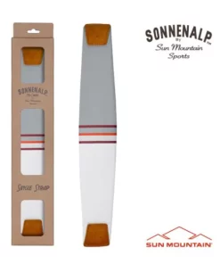 Sun Mountain Golf Sun Mountain 2023 Mid Stripe Strap - White/Cadet/Brick