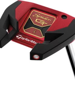 TaylorMade Golf Taylormade Spider GT Red Small Slant Putter -Golf Clubs Shop spider gt small slant 3 red putter profile view