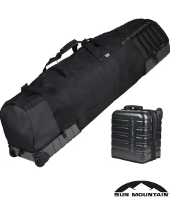 Sun Mountain Golf Sun Mountain Kube Wheeled Golf Travel Cover - Carbon/Black