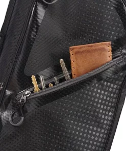 TaylorMade Golf Taylormade Quiver Pencil Stand Bag - Black 6 TaylorMade Golf Taylormade Quiver Pencil Stand Bag - Black -Golf Clubs Shop taylormade quiver bag pocket view n77708 aslangolf