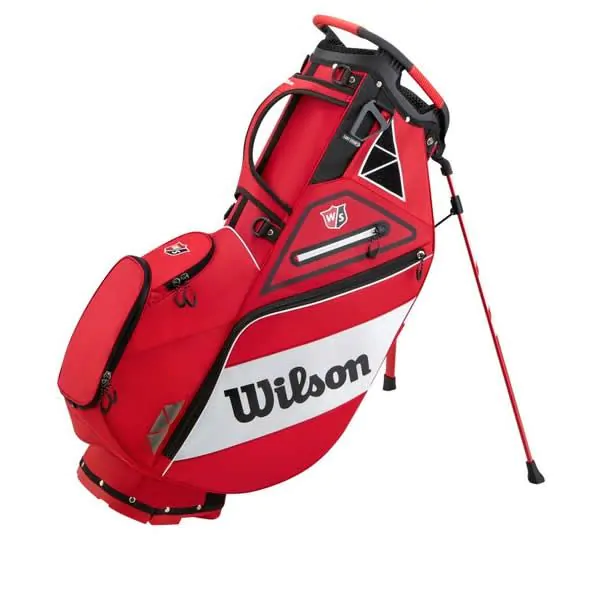 Wilson Golf Wilson Staff Exo II Stand Bag - Red/Black/White 1 Wilson Golf Wilson Staff Exo II Stand Bag - Red/Black/White
